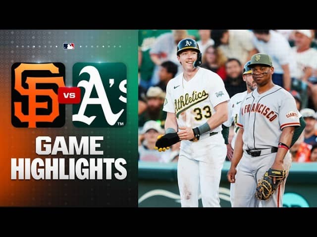 Giants vs. A's Game Highlights (5/15/26) | MLB Highlights
