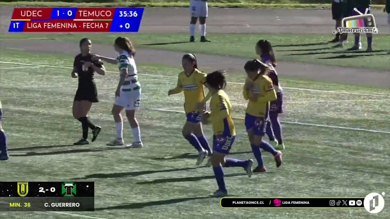 #GolesP11 U. de Concepción 3-0 D. Temuco Fecha 7 1ra Rueda Liga Femenina 10-05-2026