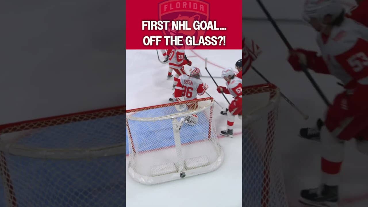 Is this the WEIRDEST 1st NHL goal?? 😅