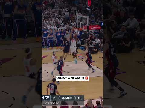 OG SLAMS it on 2 Cavs players 🤯 #nba #sports #highlights