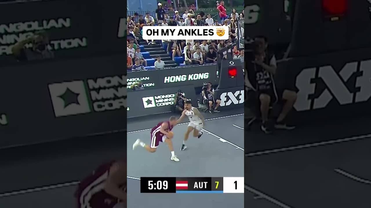 Crossover had him on ice skates ⛸️😮‍💨 #FIBA3x3