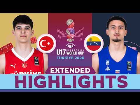 Türkiye 🇹🇷 vs Venezuela 🇻🇪 | ROUND OF 16 HIGHLIGHTS | FIBA U17 Basketball World Cup 2026