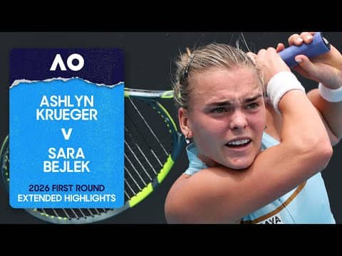 Ashlyn Krueger v Sara Bejlek Extended Highlights | Australian Open 2026 First Round