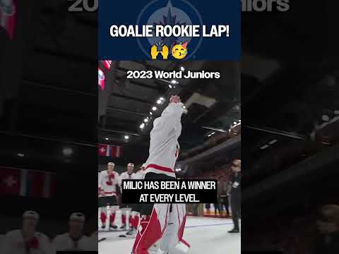 We have a GOALIE ROOKIE LAP! 🙌