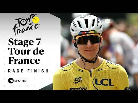 IT'S WHAT HE DOES BEST! 🔥 | Men's Tour de France Stage 7 Final KM's | TNT Sports Cycling