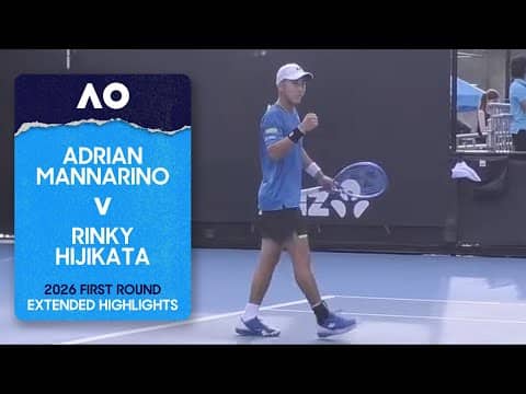 Adrian Mannarino v Rinky Hijikata Extended Highlights | Australian Open 2026 First Round