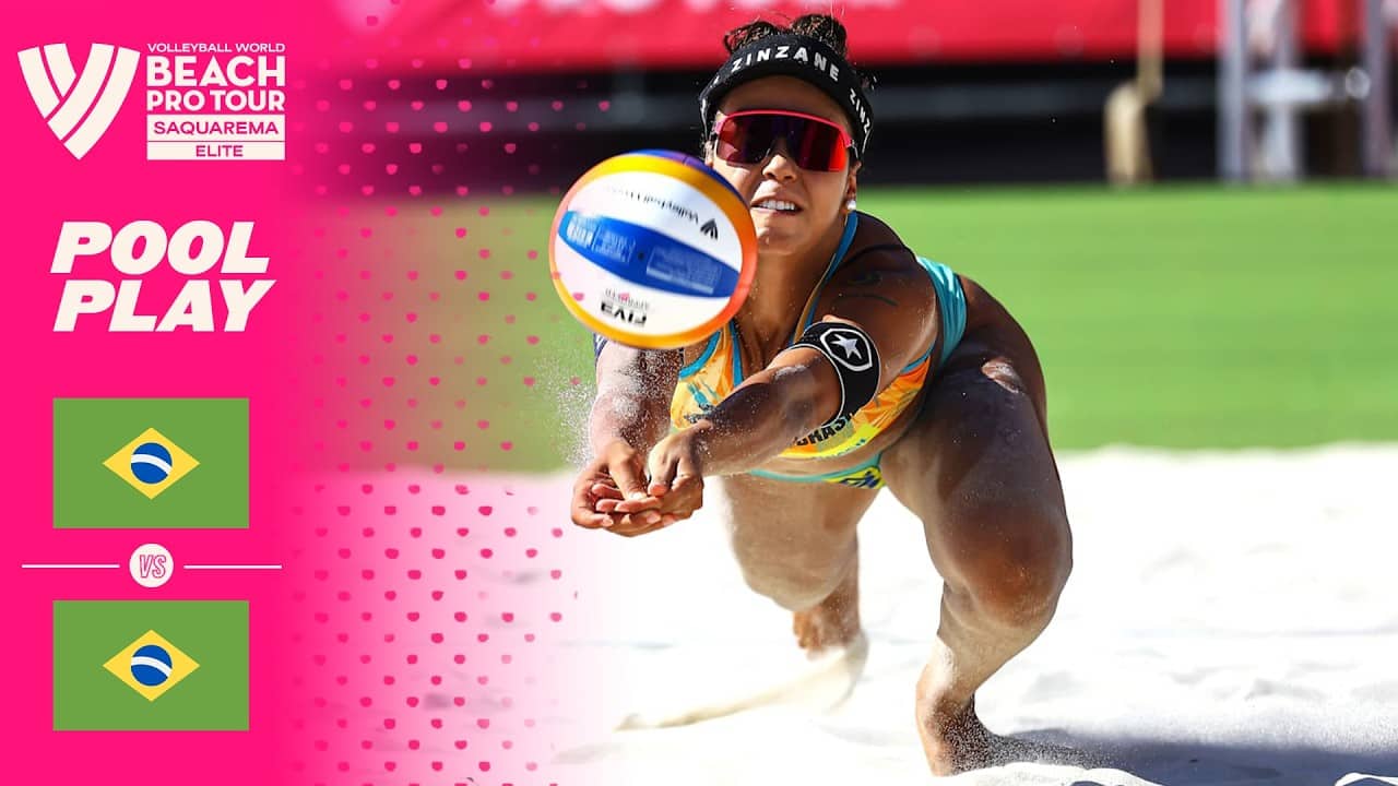 Thamela/Victoria vs. Carol Horta/Elize Maia - Pool Play Highlights | Saquarema 2026 #BeachProTour