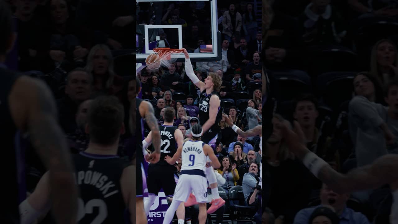 THE FINNISHER made HISTORY this season 🇫🇮💜😤 #utahjazz #laurimarkkanen #nbahighlights #mixtape