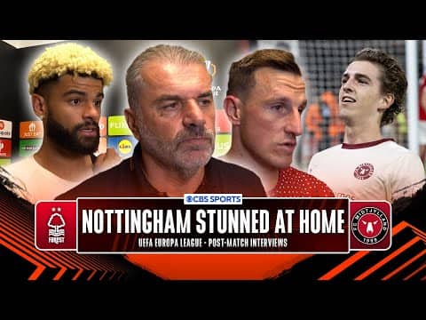 "HUGELY DISAPPOINTING" Ange Postecoglou on Forest LOSS to Midtjylland ➕ Chris Wood & Philip Billing