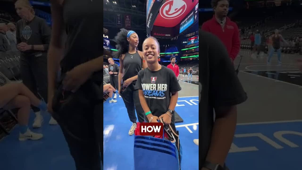 Surprising a fan with Angel Reese at the Atlanta Dream game!see less