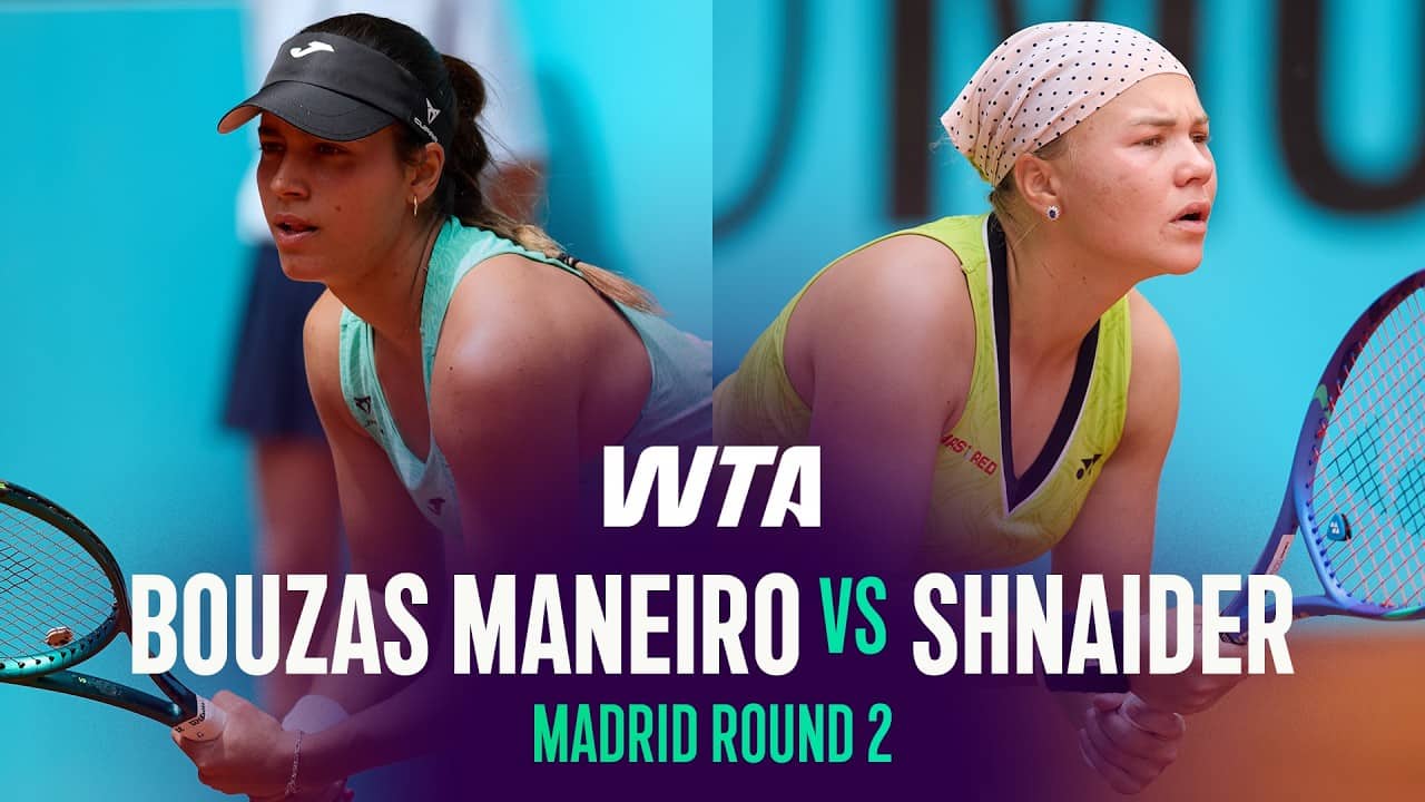 Jessica Bouzas Maneiro vs. Diana Shnaider | 2026 Madrid Round 2 | WTA Match Highlights
