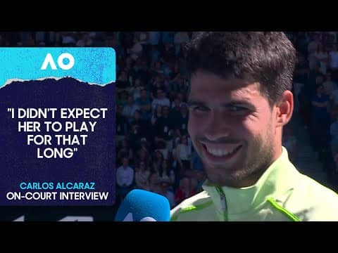 Carlos Alcaraz On-Court Interview | Australian Open 2026 Third Round