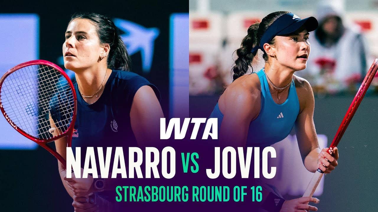 Emma Navarro vs. Iva Jovic | 2026 Strasbourg Round of 16 | WTA Match Highlights