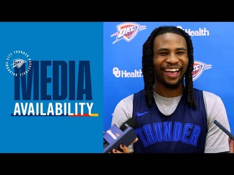 Practice Media Availability with Cason Wallace | December 15, 2025 | OKC Thunder