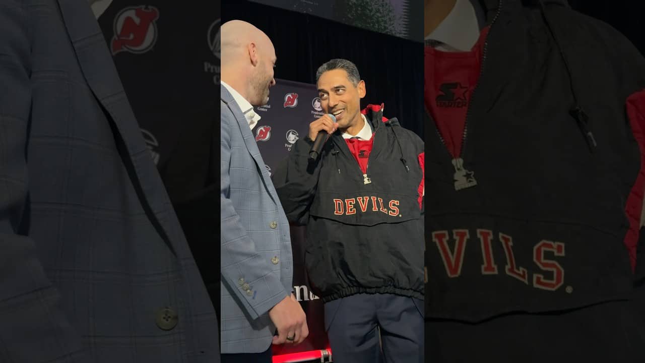 Took the fit and made it executive. #shorts #njdevils #sunnymehta #generalmanager #gm #starterjacket