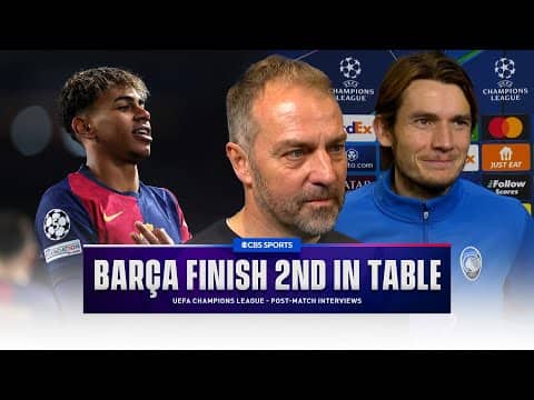"A big success" Hansi Flick and Marten De Roon react to Barcelona and Atalanta 2-2 draw