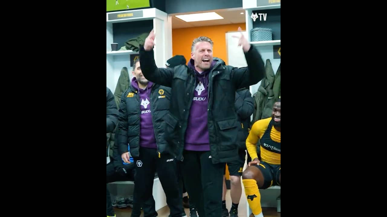 SCENES after Villa win!