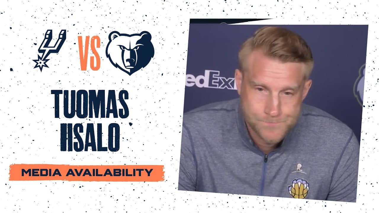 Tuomas Iisalo Press Conference | Grizzlies vs. Spurs