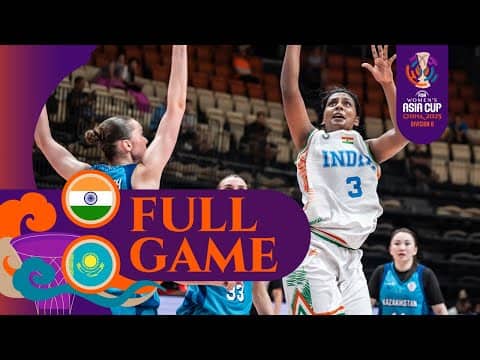 Classification 5-6 | India 🇮🇳 vs. Kazakhstan 🇰🇿 | Full Game | FIBA #AsiaCupWomen 2025  - Division B