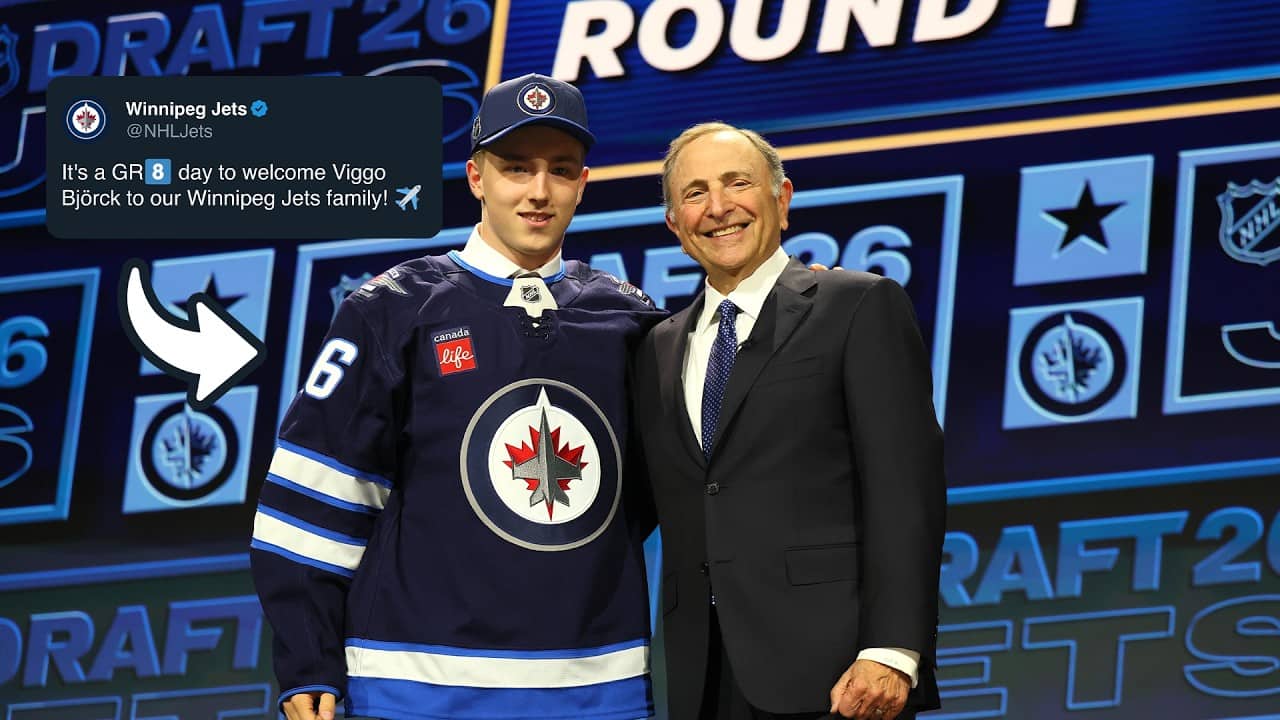 Winnipeg Jets select Viggo Bjorck 8th Overall