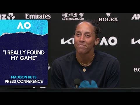 Madison Keys Press Conference | Australian Open 2026 First Round