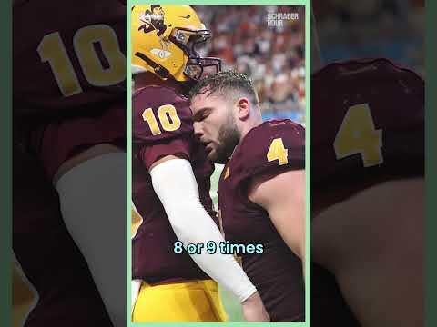 What led to Cam Skattebo's viral moment in the Peach Bowl 😂