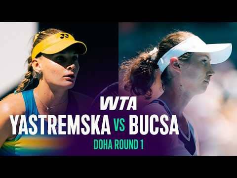 Dayana Yastremska vs. Cristina Bucsa | 2026 Doha Round 1 | WTA Match Highlights