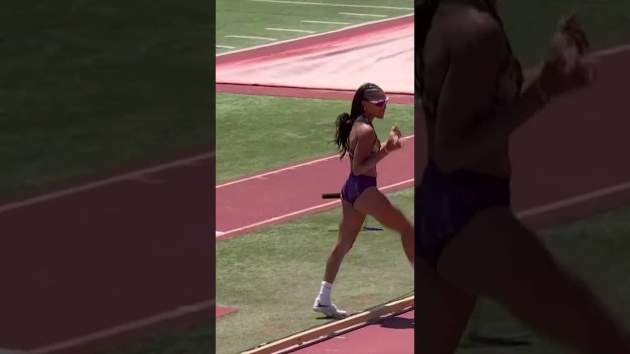 MASSIVE 7.20m jump for Tara Davis-Woodhall in Los Angeles 🫨