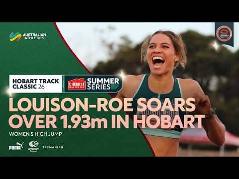 Izobelle Louison-Roe soars over 1.93m in Hobart | 2026 Hobart Track Classic