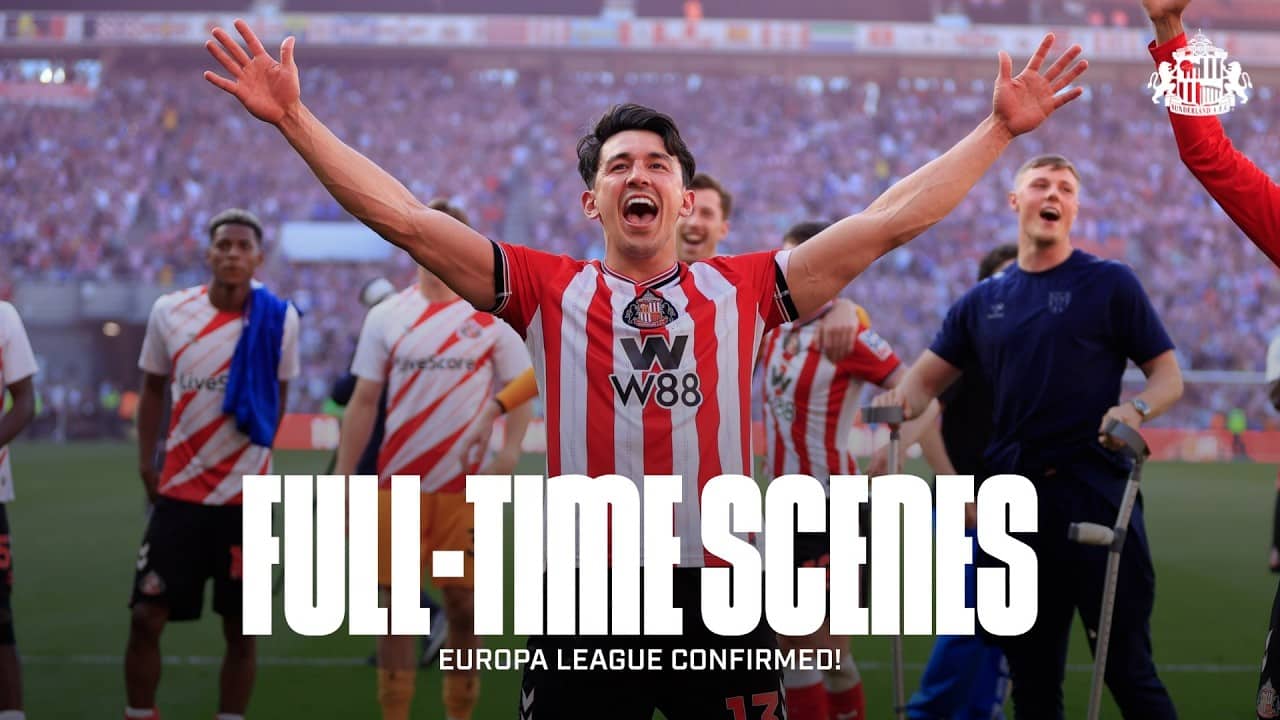 Sunderland’s Full-Time Scenes vs Chelsea 😍 Europa League CONFIRMED!