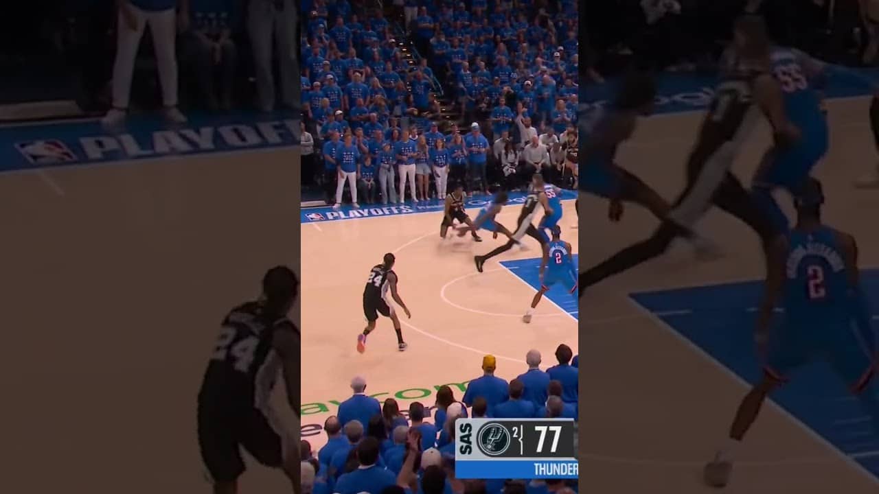 This cross and float combo from Swipa 👀 #spurs #nba #deaaronfox