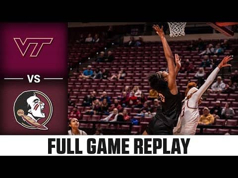 Virginia Tech vs Florida State Full Game Replay | 2025-26 ACC Women's Basketball