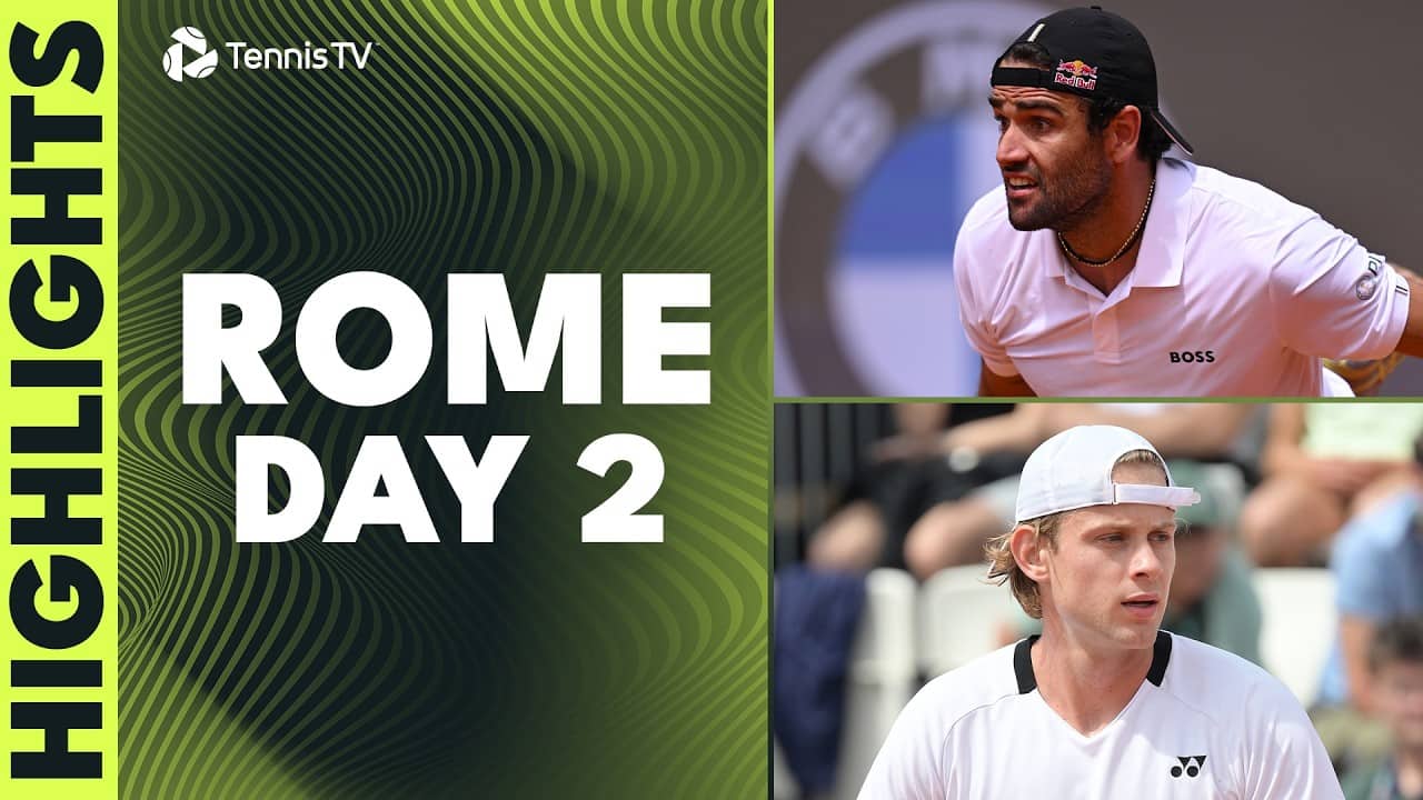 Berrettini Takes On Popyrin; Tsitsipas vs Machac; Bergs & More I Rome 2026 Highlights Day 2