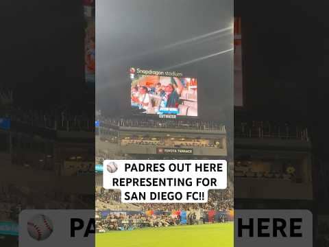 ⚾️ @Padres’ Jackson Merrill FIRING UP SAN Diego FC Crowd!
