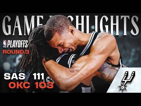 Spurs Win the Western Conference Finals!  | 111-103 Game 7 Victory vs. Thunder