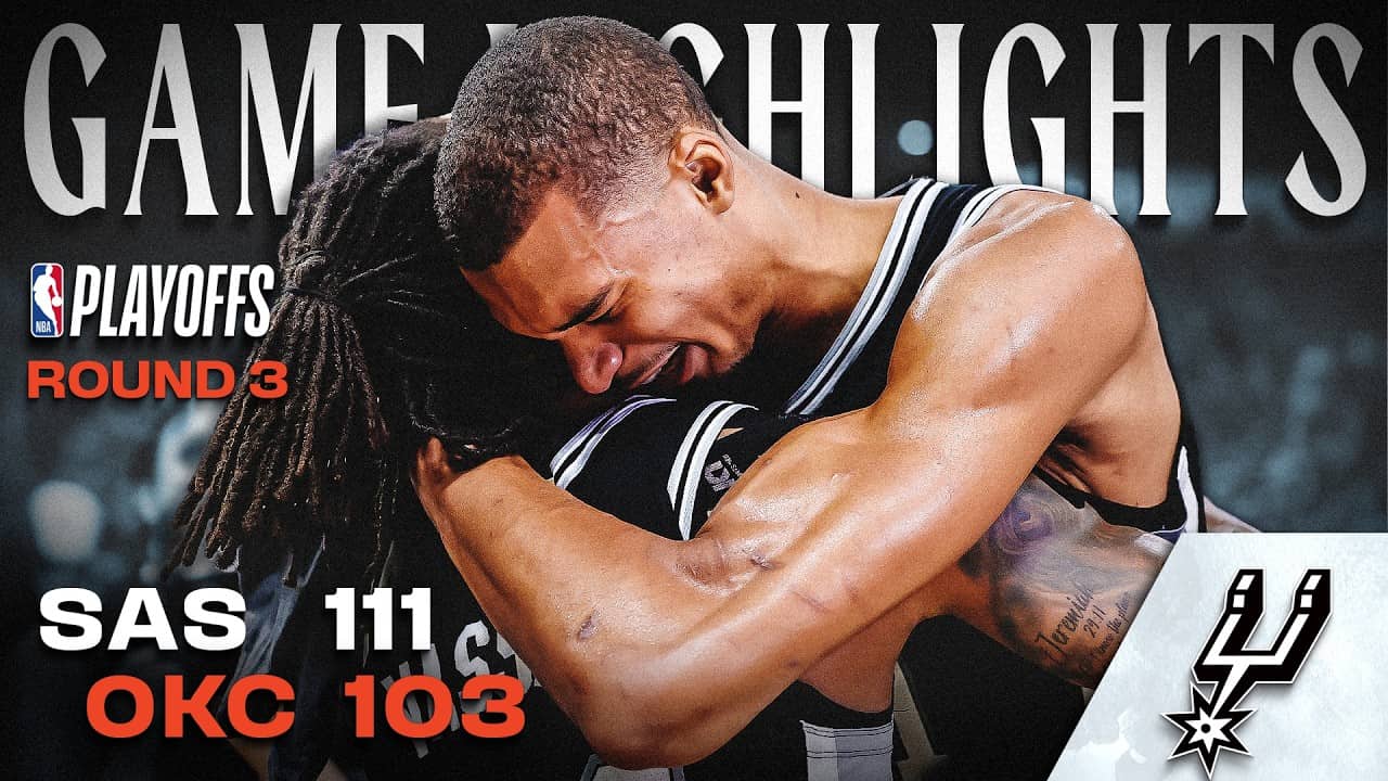Spurs Win the Western Conference Finals!  | 111-103 Game 7 Victory vs. Thunder