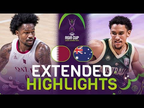 Qatar 🇶🇦 vs Australia 🇦🇺 | Extended Highlights | FIBA Asia Cup 2025