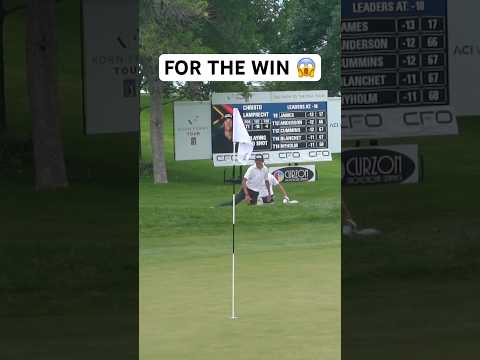 HOLE OUT FOR HIS FIRST WIN 🤯