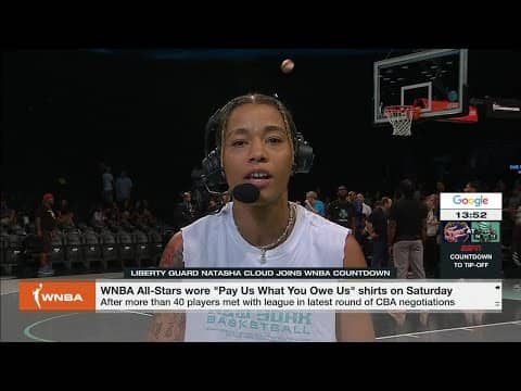 Natasha Cloud shares thoughts on 'Pay Us What You Owe Us' shirts & CBA negotiations | WNBA Countdown