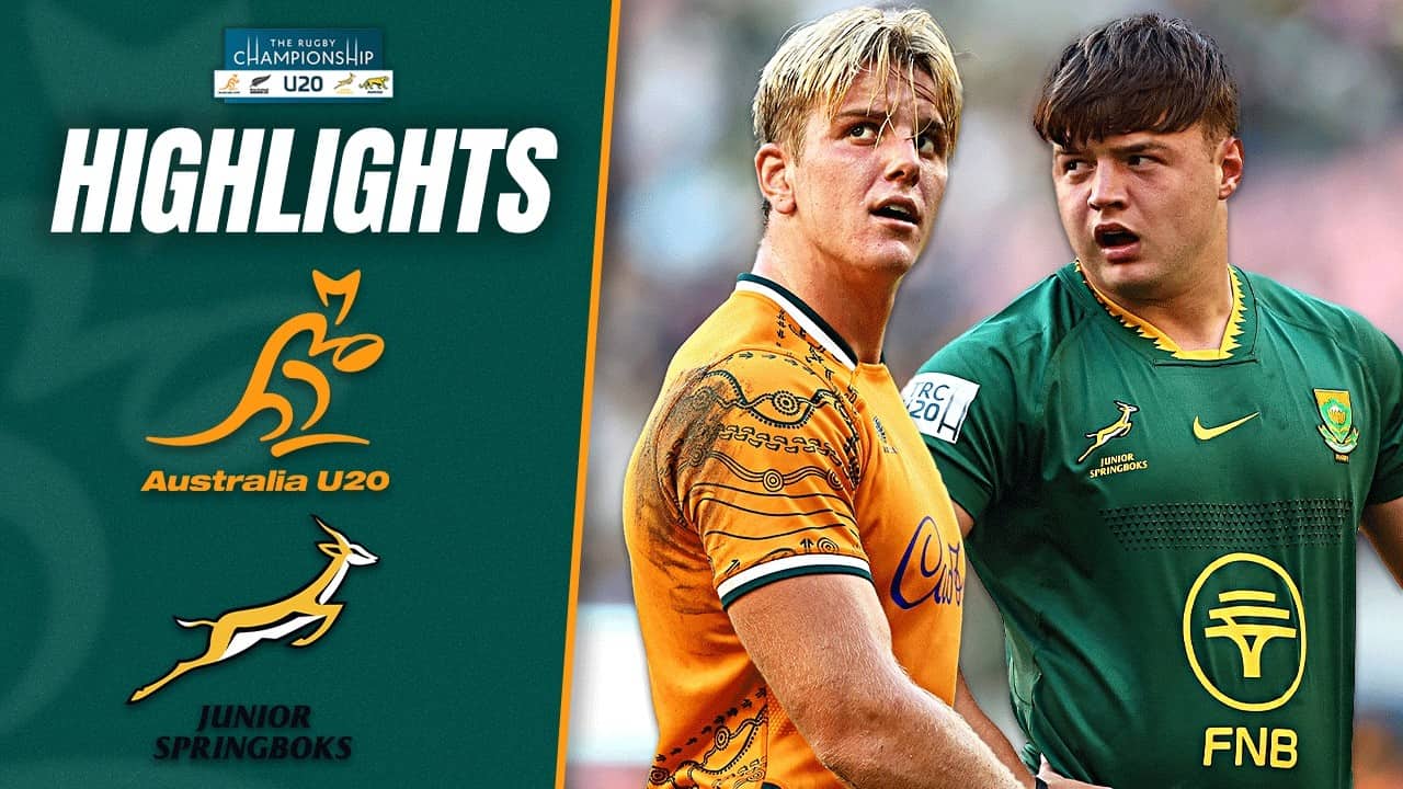 South Africa U20 v Australia U20 Highlights | U20 Rugby Championship | Round 2