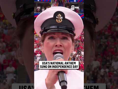 A powerful rendition of the Star-Spangled Banner on the 250th anniversary of the Fourth of July