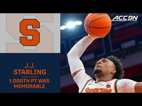 Syracuse Guard J.J. Starling's 1,000th Pt Is Memorable