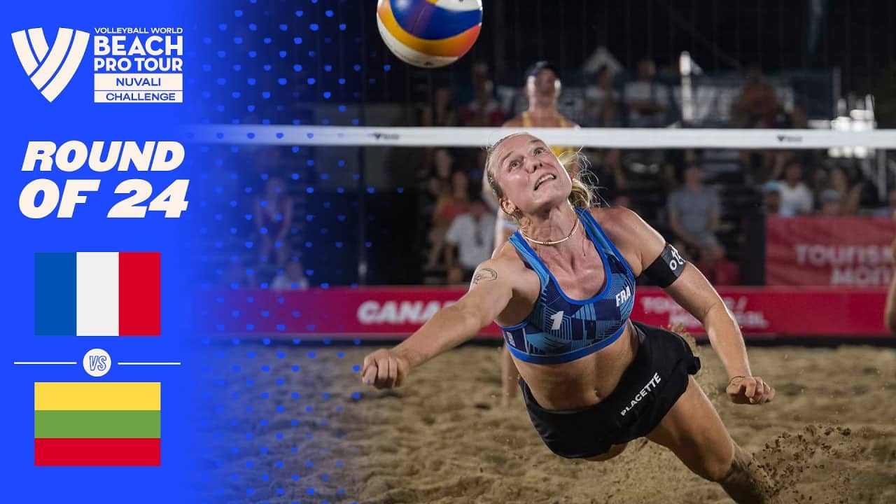Placette/Richard vs. Dumbauskaite/Grudzinskaite - Round of 24 Highlights | Nuvali 2026 #BeachProTour