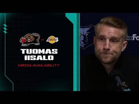 Tuomas Iisalo Press Conference | Grizzlies vs. Lakers