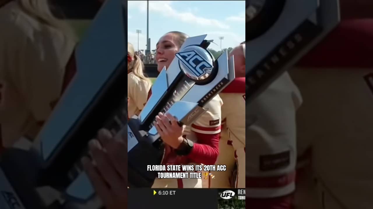 The Seminoles defeated Virginia Tech 2-1 to win the ACC Championship 👏#floridastateseminoles #fsu