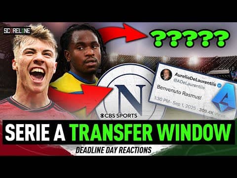 Rasmus Højlund completes transfer - Man Utd to Napoli | Serie A Winners & Losers 🇮🇹 | Scoreline