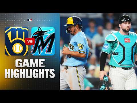 Brewers vs. Marlins Game Highlights (4/19/26) | MLB Highlights