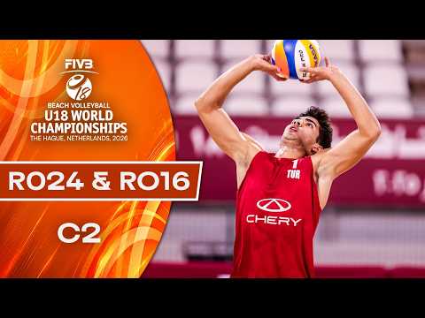 Round of 24 & Round of 16 - Court 2 | Beach U18 World Championships 2026 | The Hague