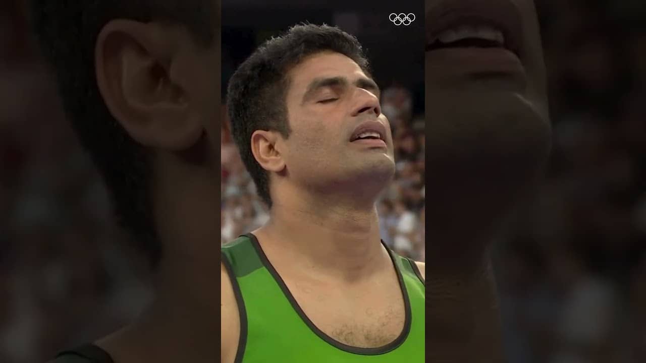 Arshad Nadeem's record-breaking throw of 92.97m earned him Olympic gold. 🥇🇵🇰  #Paris2024 #Olympics