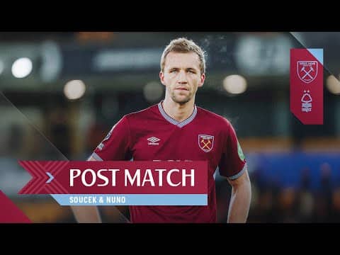 "We Need To Pick Ourselves Up" | Soucek & Nuno | Post Match Reactions | West Ham v Forest